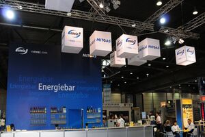 Messedesign für enviaM HGF Leipzig - Design Messestand Messedesign Leipzig