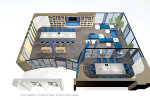 Entwurf Gestaltung für Lounge und Foyer im Studentenwohnheim