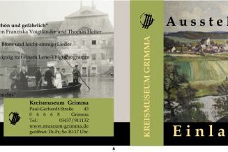 Flyer Einladung Ausstellung Mulde - Grafikdesign Leipzig:: Grafikdesigner / Dipl.-Designerin Köstler in Leipzig Sachsen