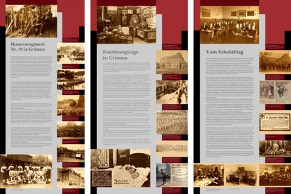 Grafikdesign Leipzig - Ausstellung 1. Weltkrieg - Grafikdesignerin Köstler in Leipzig Sachsen und Quedlinburg Sachsen-Anhalt