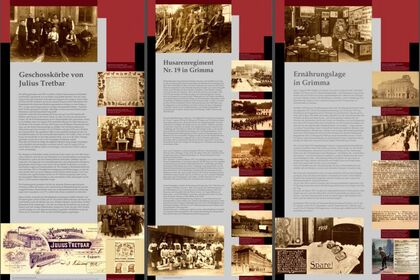 Grafikdesign Leipzig - Ausstellung 1. Weltkrieg - Grafikdesignerin Köstler in Leipzig Sachsen und Quedlinburg Sachsen-Anhalt