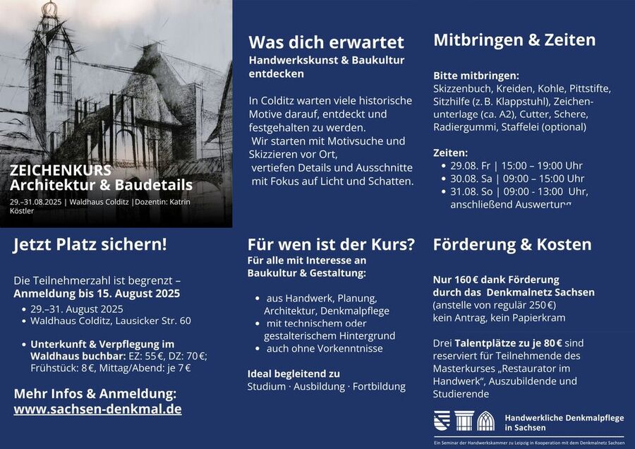 Zeichnenkur in Colditz Sachsen