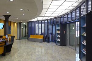 Empfang Stadtwerke WB - Innenarchitektur Bürogebäude
