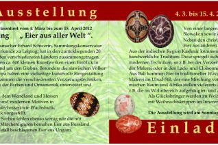 Grafikdesign Leipzig - Einladung Osterausstellung - Grafikdesignerin Köstler in Leipzig Sachsen und Quedlinburg Sachsen-Anhalt