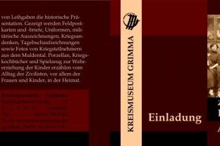 Flyer Einladung Ausstellung - Grafikdesign Leipzig:: Grafikdesigner / Dipl.-Designerin Köstler in Leipzig Sachsen