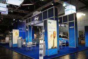 Messedesign für enviaM HGF Leipzig - Design Messestand Messedesign Leipzig