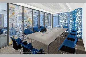 Entwurf Gestaltung für Lounge und Foyer im Studentenwohnheim