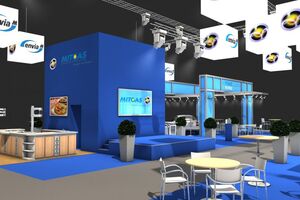 Messedesign für enviaM HGF Leipzig - Design Messestand Messedesign Leipzig