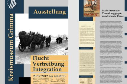 Design Ausstellung - Flucht Vertreibung Integration - Dipl.-Designerin K. Köstler in Leipzig Sachsen und Quedlinburg Sachsen-Anhalt