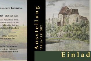 Flyer Einladung Ausstellung Mulde - Grafikdesign Leipzig:: Grafikdesigner / Dipl.-Designerin Köstler in Leipzig Sachsen